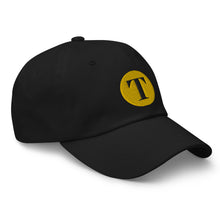 Load image into Gallery viewer, T Logo Embroidered Dad Hat (Black)
